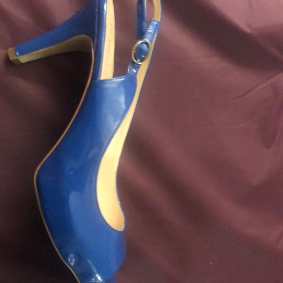 Franco Sarto- Blue Heels Size 10 - Picture 2 of 6